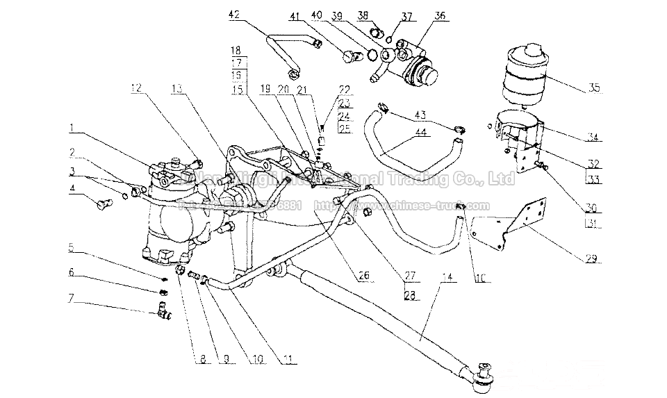 Power steering gear 4x2,6x4