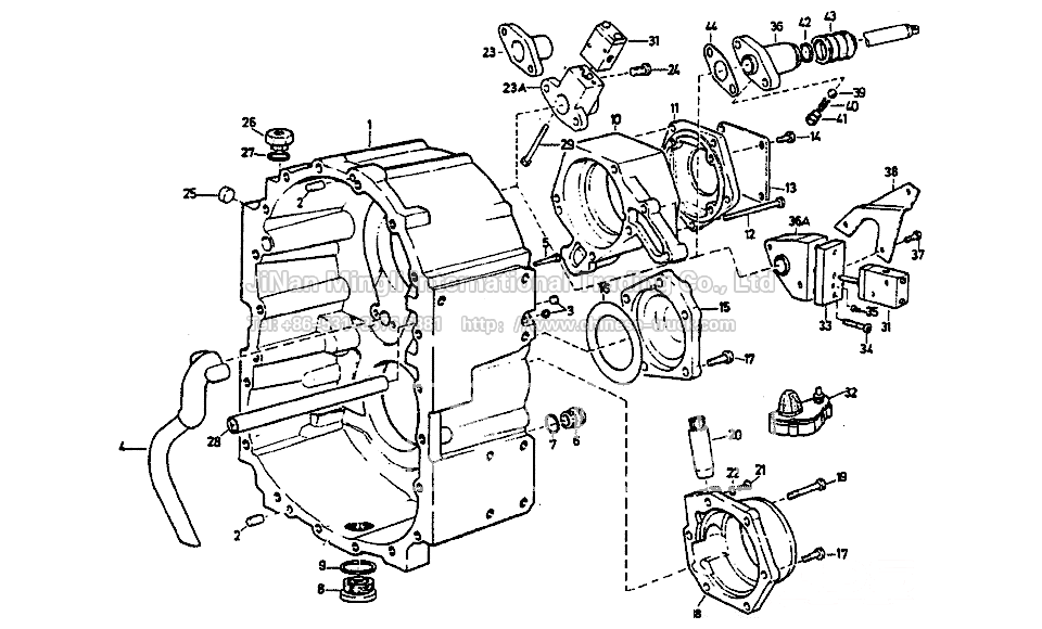 Carter, transfer case without the differential lock VG1200