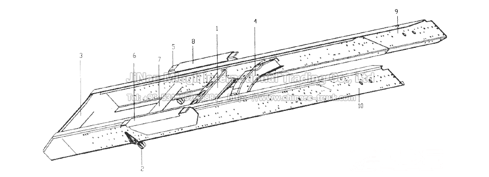 4x2 truck chassis frame