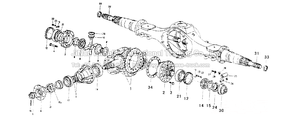 Rear axle