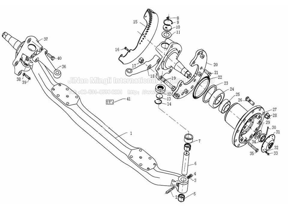 Front axle