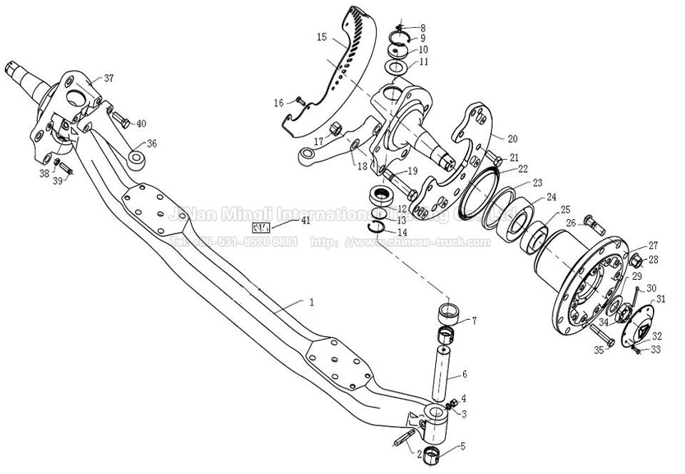 Front axle