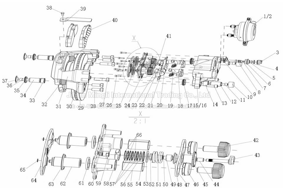 Aapplied second generation air disc brake