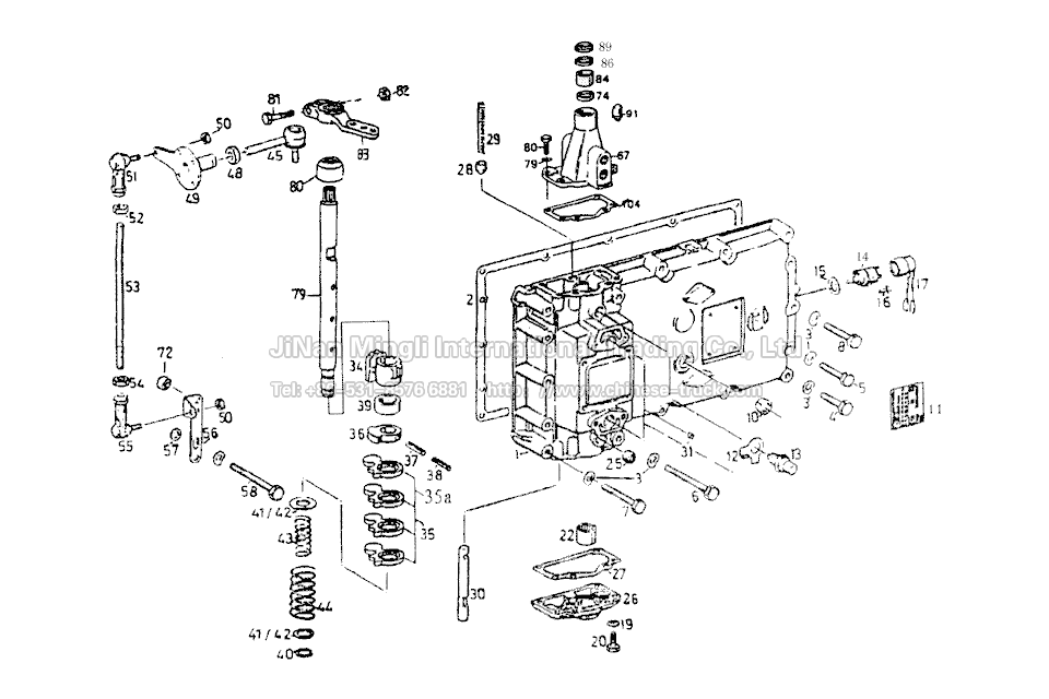 S6-120 gear selection mechanism