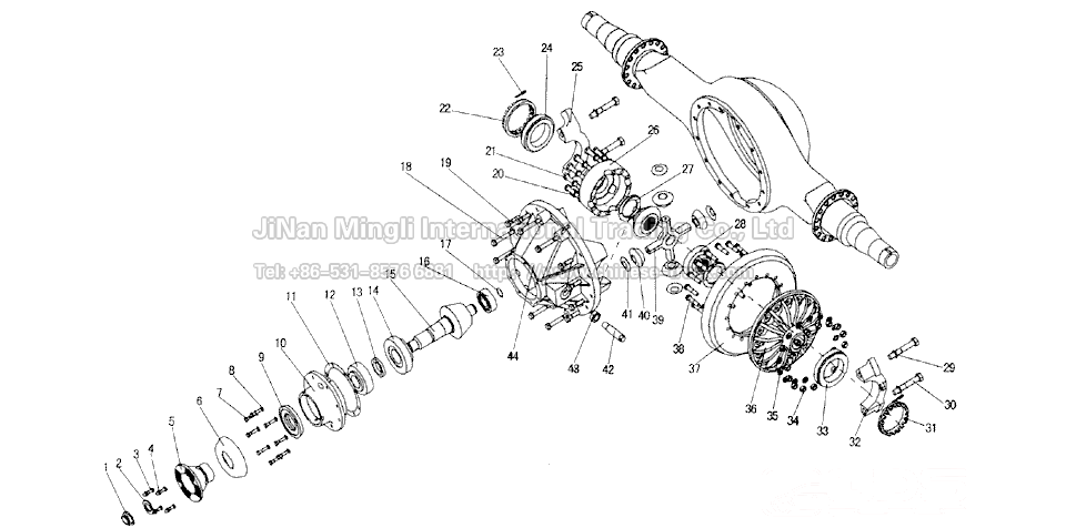 HOWO rear axle