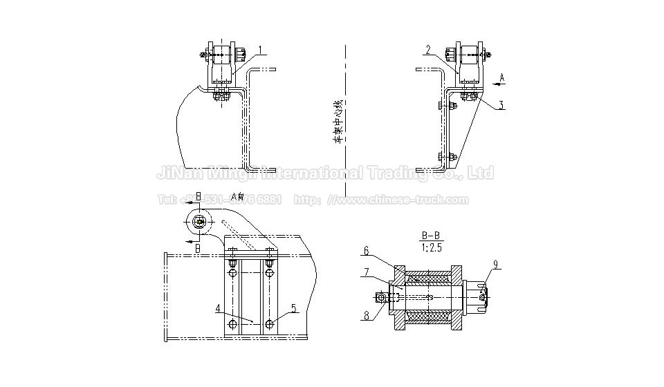 Cab front suspension