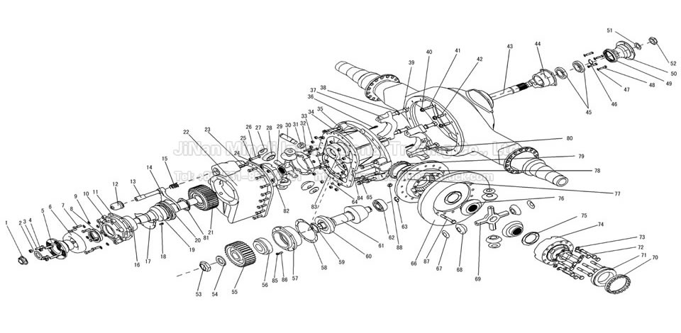 First rear axle drive