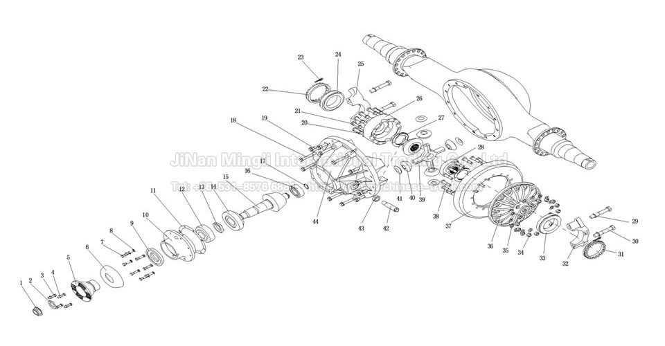 Rear axle drive