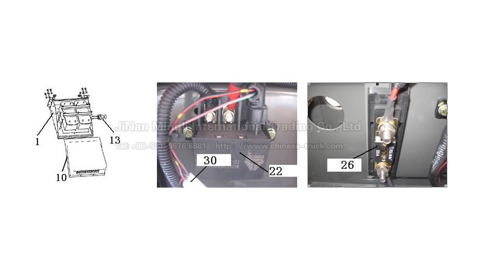 Battery,Main switch,Battery box