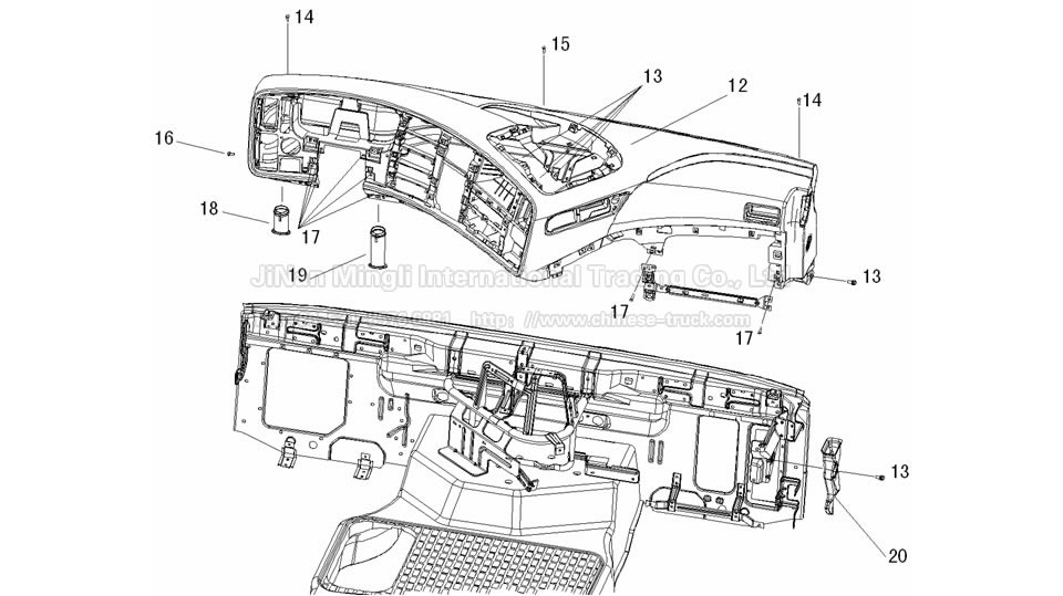 Sinotruck howo A7 Dashboard A