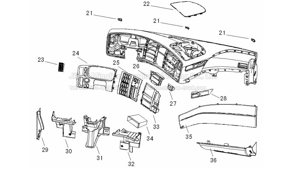 Sinotruck howo A7 Dashboard B