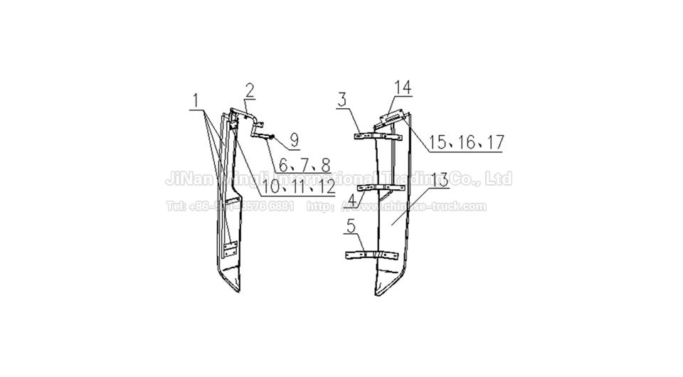 High floor flat long lateral deflector AC16687.00241