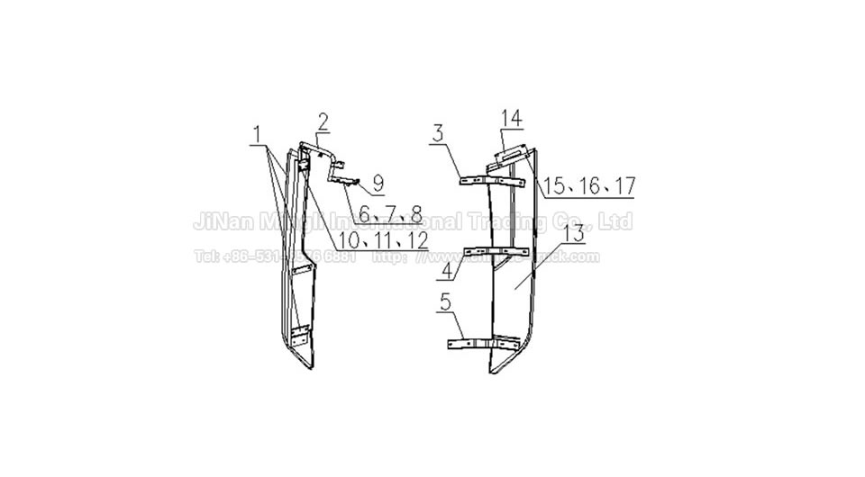 long low-floor flat lateral deflector AC16687.10241