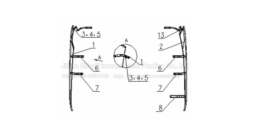 High-top low-floor lateral deflector AC16687.10141