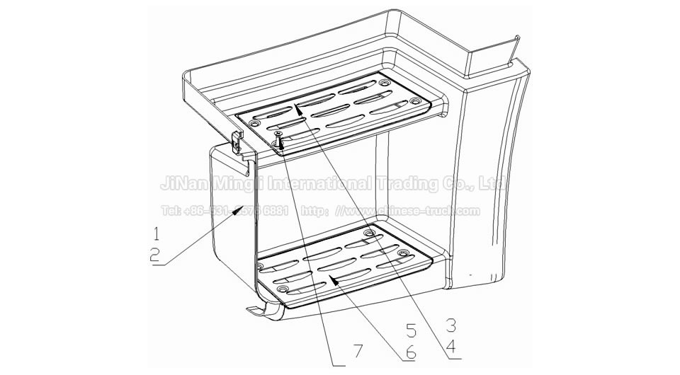 HOWO A7 Lower Foot Step