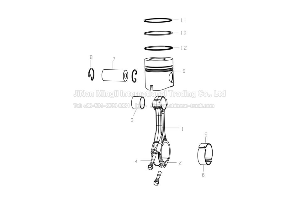 Piston and connecting Rod