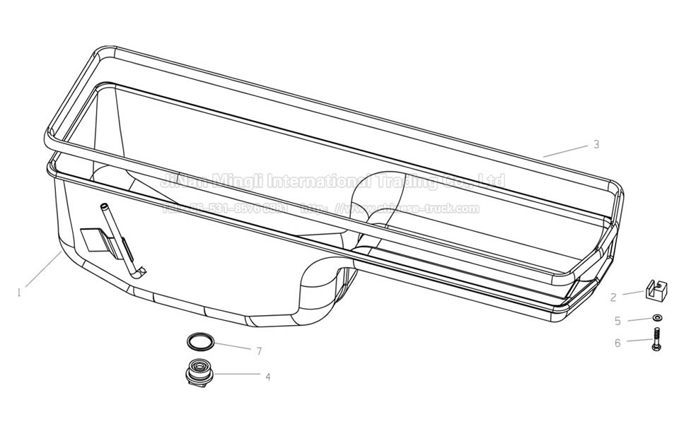 Weichai WD615 Oil pan