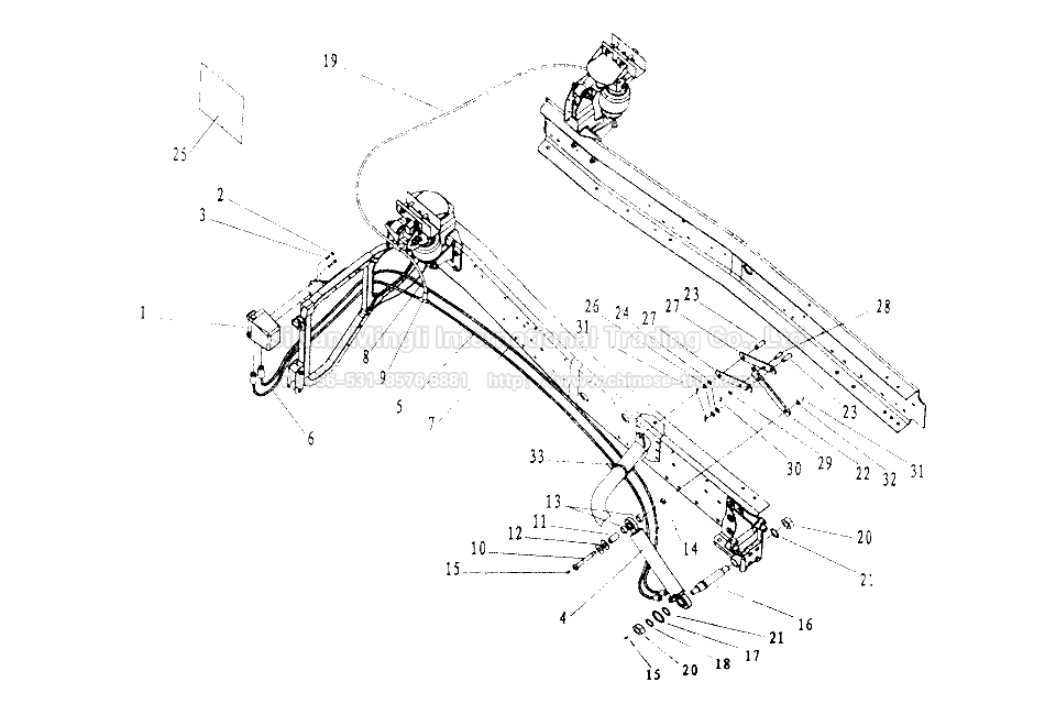 Cab tilting device