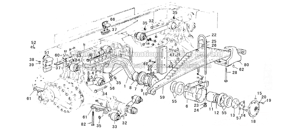 6x4,8x4 balance suspension