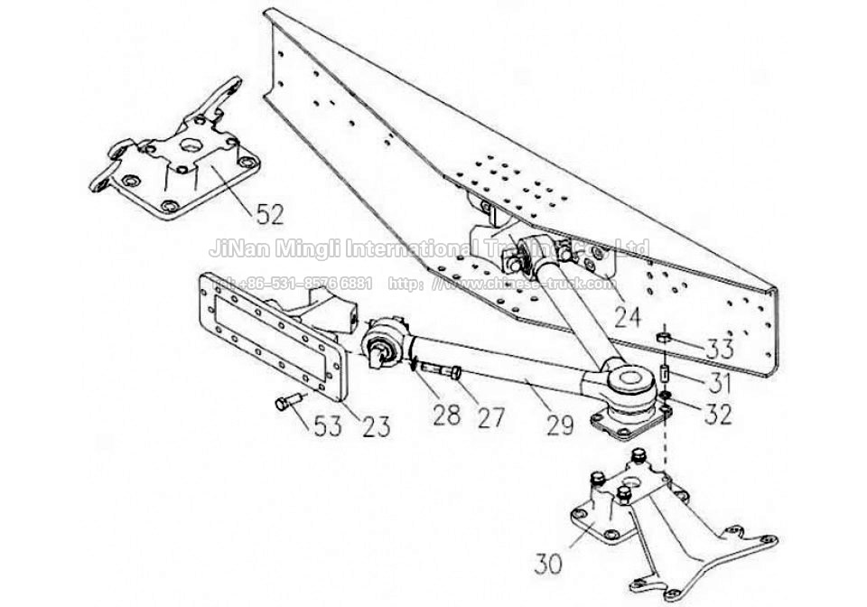 Attachment V shaped rods suspension NS-07