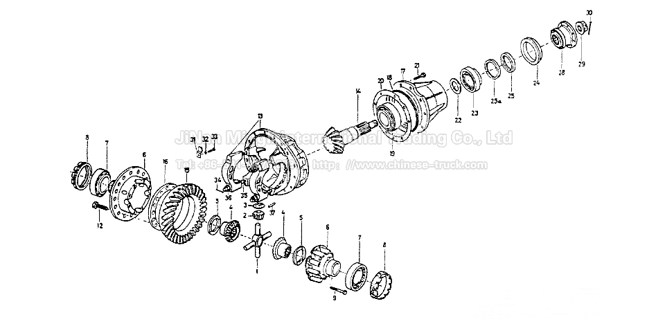 Cross-axle diffirintsial