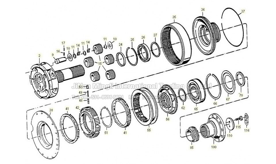 Gears auxiliary transmission 5S-111GP,5S-150GP,4S-130GP