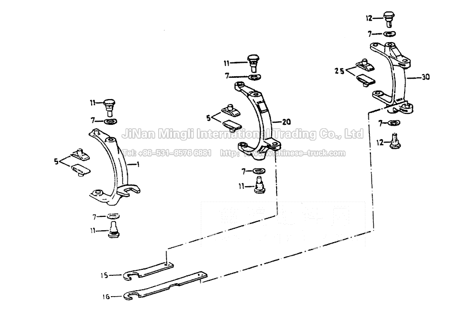 Gearbox shift fork 5S-111GP,5S-150GP,4S-130GP