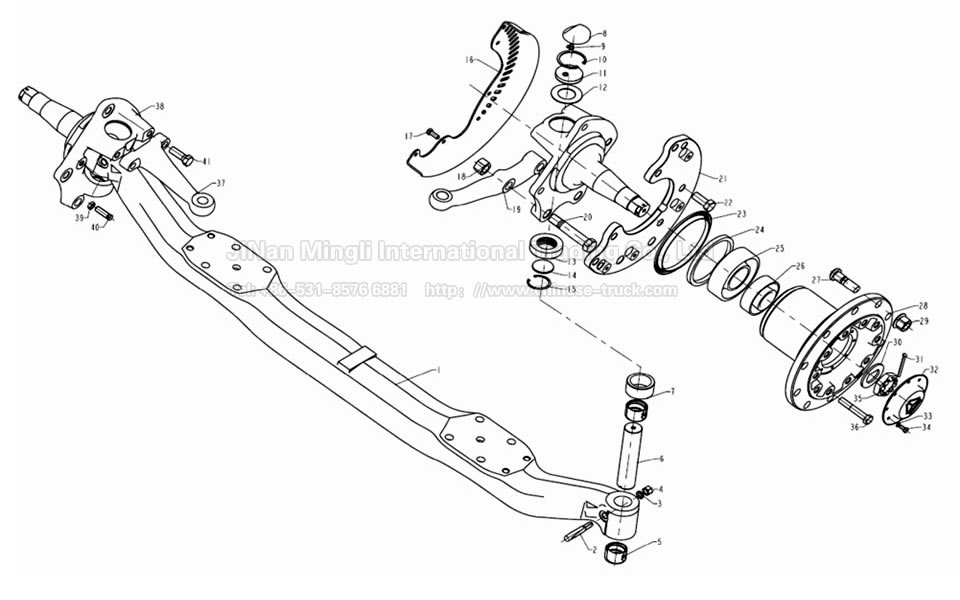 HOWO FRONT AXLE