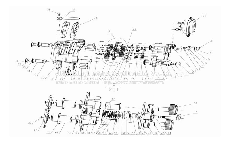 HOWO applied second generation air disc brake