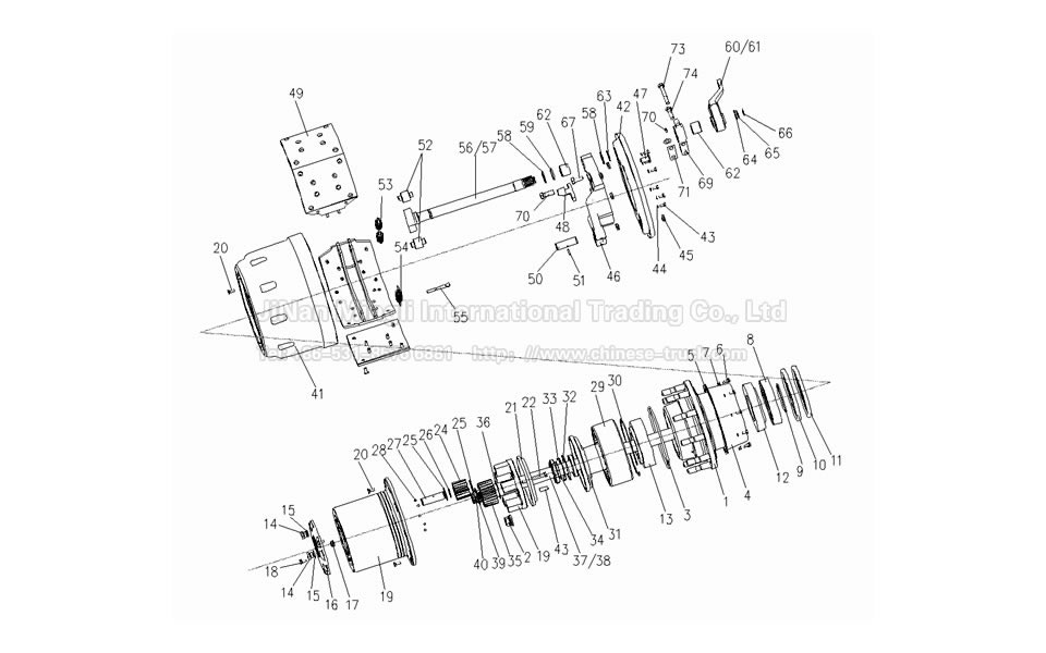 PLANETARY DRIVE AND REAR BRAKE